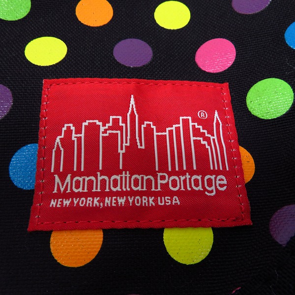 実際に弊社で買取させて頂いたMANHATTAN Portage/マンハッタンポーテージ ドット柄　ショルダーバッグの画像 4枚目