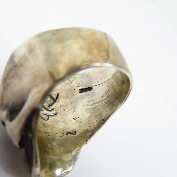 実際に弊社で買取させて頂いたCRAZY PIG/クレイジーピッグ 限定スカル リング 18号の画像 7枚目