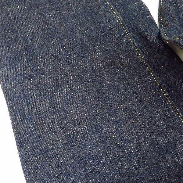 実際に弊社で買取させて頂いたSUGAR CANE/シュガーケーン 琉球藍混/砂糖黍 ボタンフライデニムパンツ W31L34の画像 8枚目