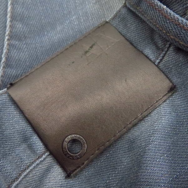 実際に弊社で買取させて頂いたARMANI EXCHANGE/アルマーニエクスチェンジ コットン サイドジップ デニムパンツ/31の画像 2枚目