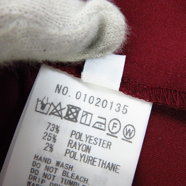 実際に弊社で買取させて頂いた【未使用】FACTOTUM/ファクトタム サテンストレッチウォッシャブルライダースシャツ 01020135/48の画像 4枚目