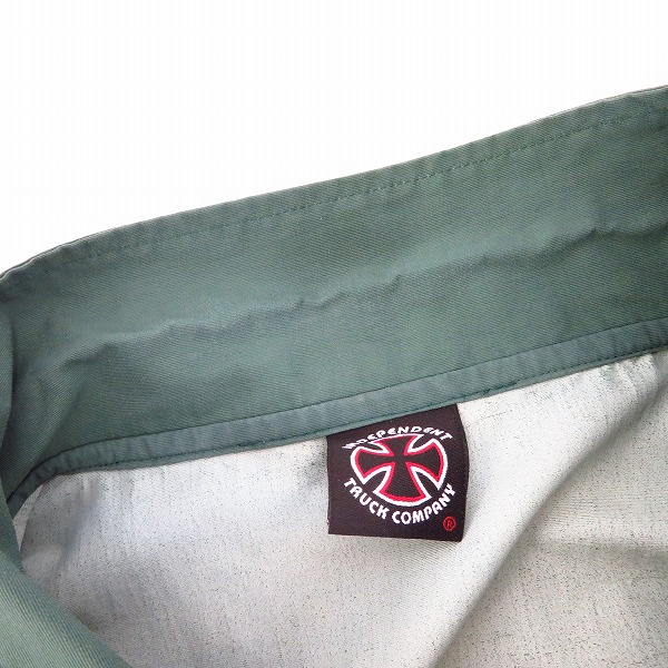 実際に弊社で買取させて頂いたINDEPENDENT/インディペンデント バックロゴ コーチジャケット/XLの画像 4枚目