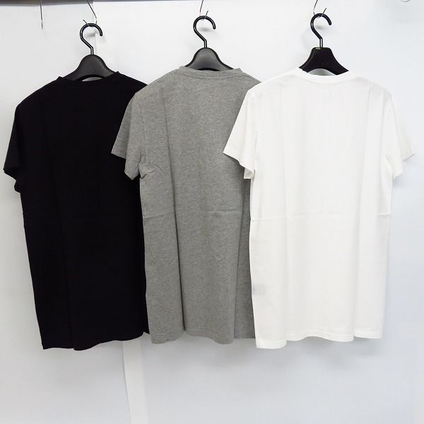 実際に弊社で買取させて頂いた【未使用】BALMAIN/バルマン Tシャツ Vネック カットソー 3パック J617 C838E/XSの画像 1枚目