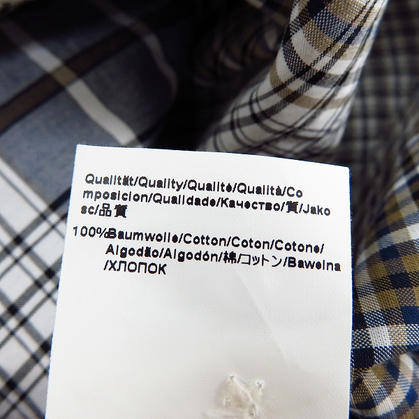 実際に弊社で買取させて頂いたHUGO BOSS/ヒューゴ・ボス BOSS ORANGE チェックシャツ柄 XLの画像 4枚目