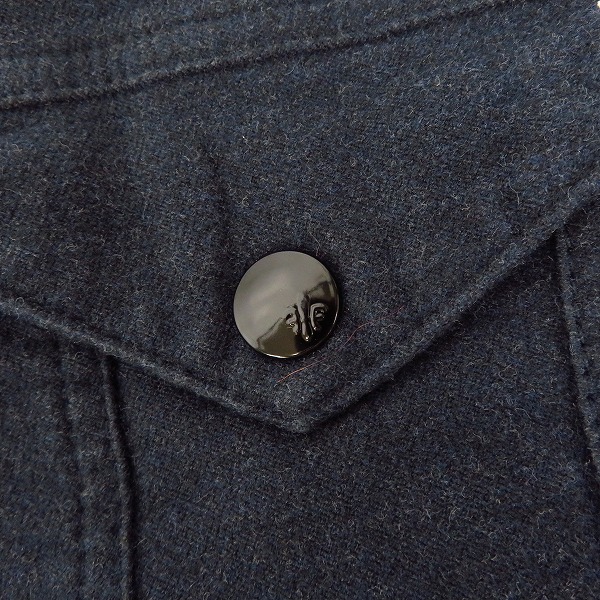 実際に弊社で買取させて頂いた【未使用】FACTOTUM/ファクトタム モールスキンストームライダース 01020928/46の画像 6枚目