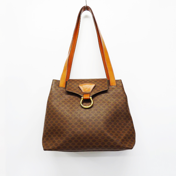 実際に弊社で買取させて頂いたCELINE/セリーヌ マカダム柄 ヴィンテージ マグネットボタン ショルダーバッグ