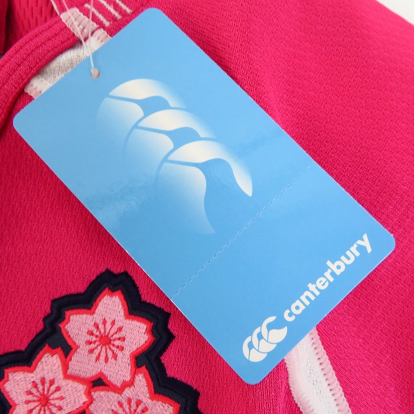 実際に弊社で買取させて頂いた【未使用】CANTERBURY/カンタベリー 女子セブンズ 日本代表 ラグビー プラクティスジャージー/Mの画像 5枚目