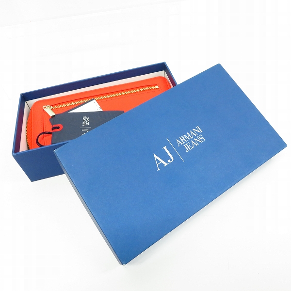 実際に弊社で買取させて頂いた【未使用】ARMANI JEANS/アルマーニジーンズ ラウンドジップ ウォレット/長財布の画像 7枚目