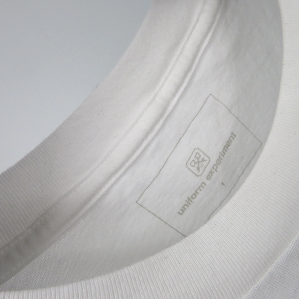 実際に弊社で買取させて頂いたuniform experiment/ユニフォームエクスペリメント 19SS ナンバリングポケットTシャツ 1の画像 4枚目