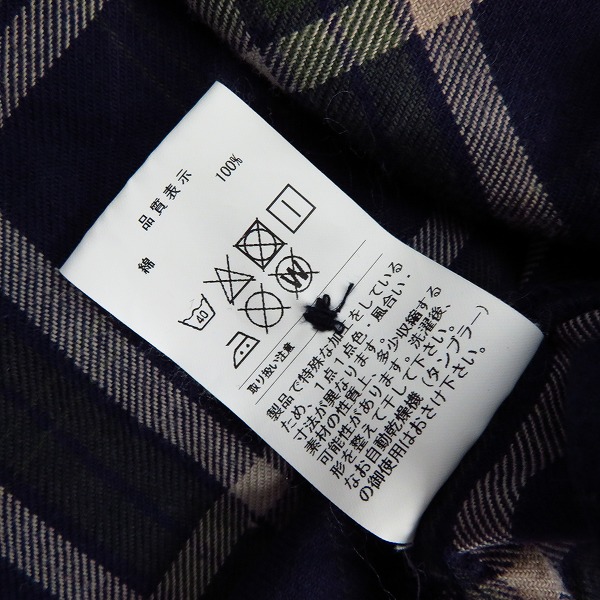 実際に弊社で買取させて頂いたDESCENDANT/ディセンダント 18SS フード付き 長袖 チェックシャツ/2の画像 3枚目