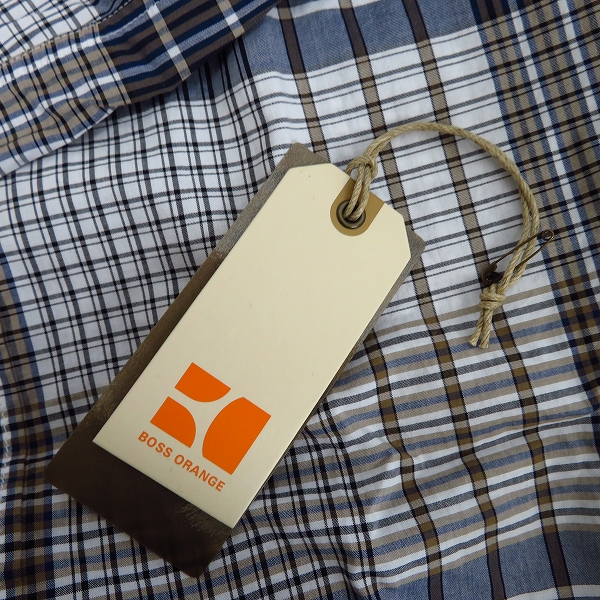 実際に弊社で買取させて頂いたHUGO BOSS/ヒューゴ・ボス BOSS ORANGE チェックシャツ柄 XLの画像 6枚目