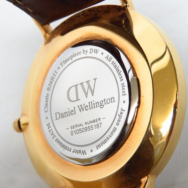 実際に弊社で買取させて頂いたDaniel Wellington/ダニエル ウェリントン Classic DW00100035/B36R11 腕時計の画像 3枚目
