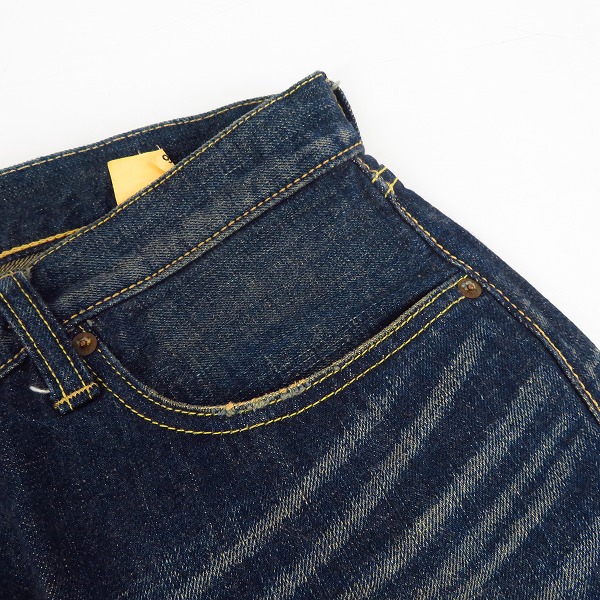 実際に弊社で買取させて頂いたSUGAR CANE/シュガーケーン Lot.065 ボタンフライデニムパンツ W38/L36の画像 6枚目