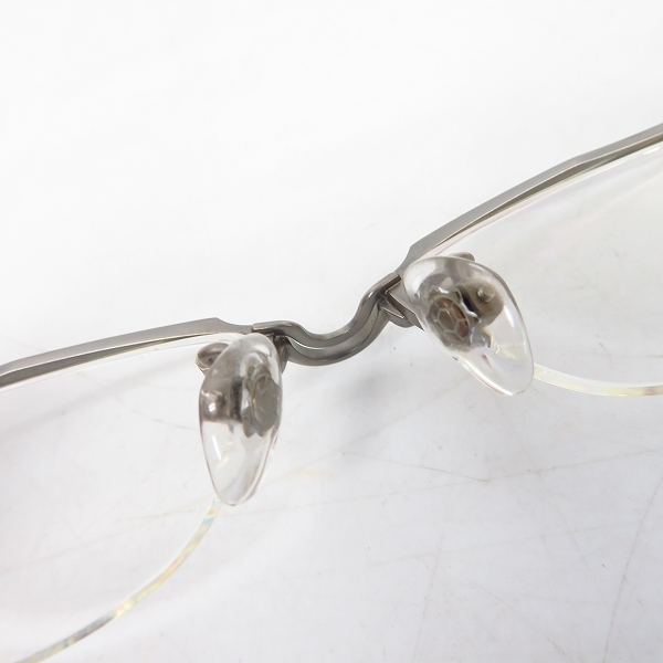 実際に弊社で買取させて頂いた999.9/フォーナインズ ナイロールモデル ハーフリム メガネフレーム O-20Tの画像 3枚目