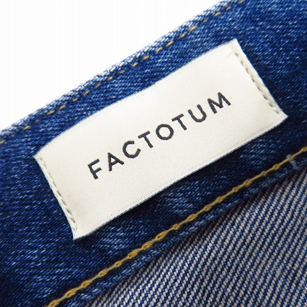 実際に弊社で買取させて頂いた【未使用】FACTOTUM/ファクトタム Eストレッチデニム ストレートパンツ Charles 08043401/31の画像 2枚目
