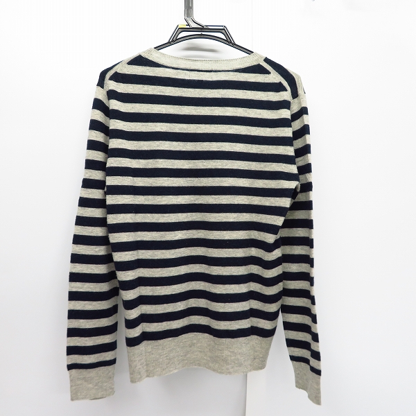 実際に弊社で買取させて頂いたA.P.C./アーペーセー ウール100％ ボーダー柄ニット Sの画像 1枚目
