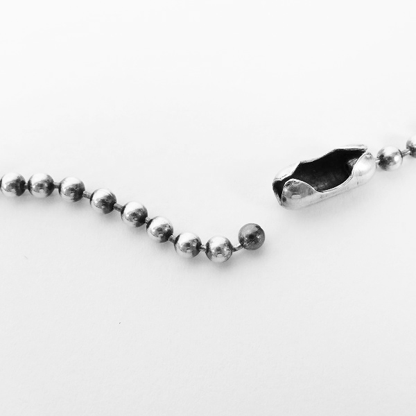 実際に弊社で買取させて頂いたBWL/BILL WALL LEATHER/ビルウォールレザー 4mmボールチェーン ｗ/ロゴプレートチャームの画像 4枚目