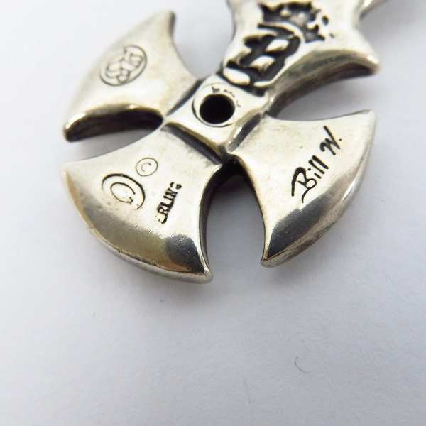 実際に弊社で買取させて頂いたBWL/ビルウォールレザー マリブクロスペンダント トップ w/ストーンの画像 4枚目