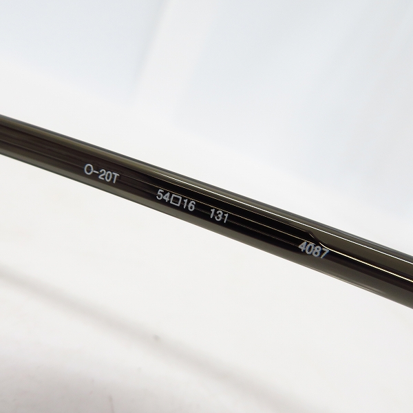 実際に弊社で買取させて頂いた999.9/フォーナインズ ナイロールモデル ハーフリム メガネフレーム O-20Tの画像 4枚目