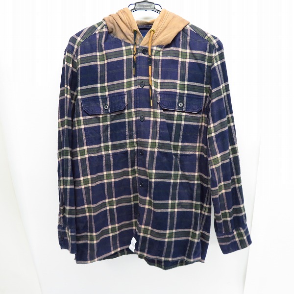 実際に弊社で買取させて頂いたDESCENDANT/ディセンダント 18SS フード付き 長袖 チェックシャツ/2