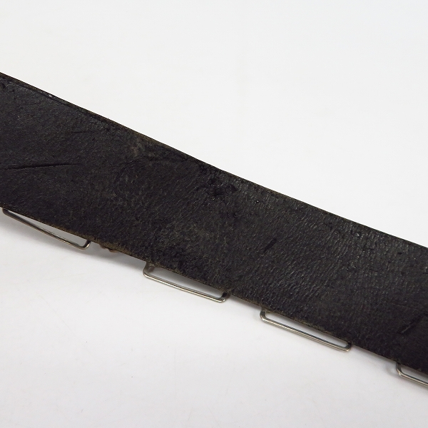 実際に弊社で買取させて頂いたBALMAIN/バルマン 11SS T909 B902 TRIANGLE LEATHER BELT レザーベルト/90の画像 7枚目