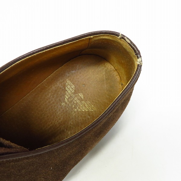 実際に弊社で買取させて頂いたGIORGIO ARMANI/ジョルジオアルマーニ スエードレザー ドレスシューズ/7の画像 4枚目