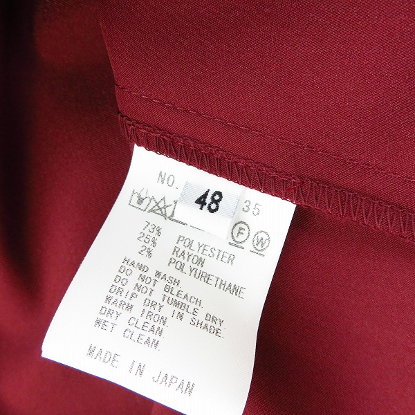 実際に弊社で買取させて頂いた【未使用】FACTOTUM/ファクトタム サテンストレッチウォッシャブルライダースシャツ 01020135/48の画像 3枚目