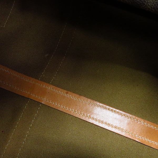 実際に弊社で買取させて頂いたCELINE/セリーヌ マカダム柄 ヴィンテージ ボストンバッグ 南京錠付きの画像 5枚目