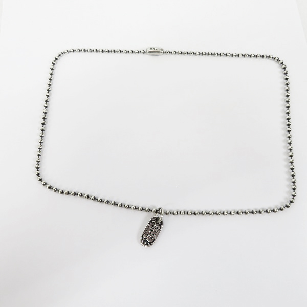 実際に弊社で買取させて頂いたBWL/BILL WALL LEATHER/ビルウォールレザー 4mmボールチェーン ｗ/ロゴプレートチャームの画像 5枚目