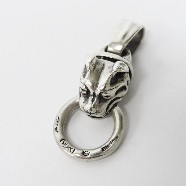 実際に弊社で買取させて頂いたBWL/ビルウォールレザー スモールドッグヘッド w/リング ペンダント トップ