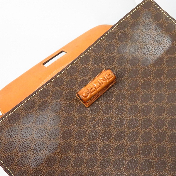 実際に弊社で買取させて頂いたCELINE/セリーヌ マカダム柄 ヴィンテージ ミニショルダー/ミニハンドバッグ 2点セットの画像 3枚目