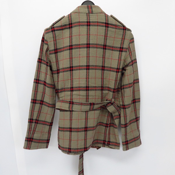 実際に弊社で買取させて頂いた【未使用】FACTOTUM/ファクトタム チェック ウォッシュドサファリジャケット 01021521/46の画像 1枚目