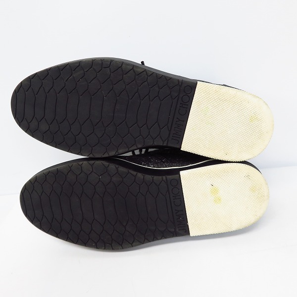 実際に弊社で買取させて頂いたJIMMY CHOO/ジミーチュウ スエード ウィングチップ スニーカー 41.5の画像 2枚目