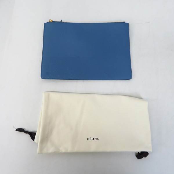実際に弊社で買取させて頂いたCELINE/セリーヌ パンチングレザー カード入れ付きポーチ CLUTCH POUCH/クラッチポーチの画像 6枚目