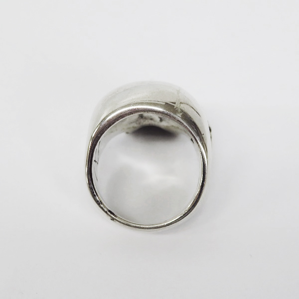 実際に弊社で買取させて頂いた【ギャラ付き】CRAZY PIG/クレイジーピッグ LARGE EVIL SKULL RING/ラージエビルスカルリング CP27 19.5号の画像 4枚目