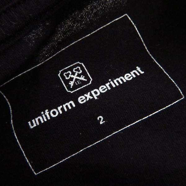 実際に弊社で買取させて頂いたuniform experiment/ユニフォームエクスペリメント 18SS ペイント/ナンバリングTシャツ UE-180075/2の画像 2枚目