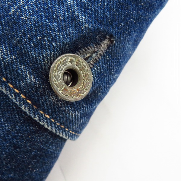 実際に弊社で買取させて頂いたSUGAR CANE/シュガーケーン 砂糖黍デニム カバーオール/デニムジャケット SC10160/Mの画像 6枚目