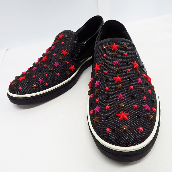 実際に弊社で買取させて頂いたJIMMY CHOO/ジミーチュウ スリッポン マルチスタースタッズ/43