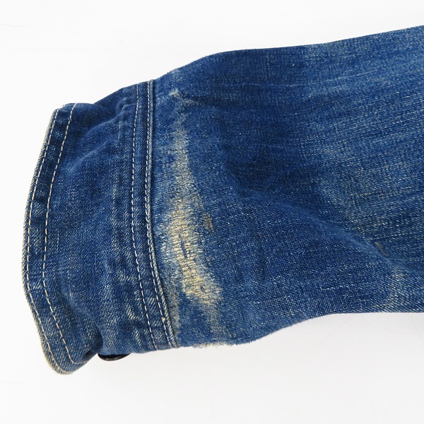 実際に弊社で買取させて頂いたLee/リー 70年代前後/M.R.マーク ヴィンテージ カバーオール デニムジャケット 91-B /42の画像 5枚目