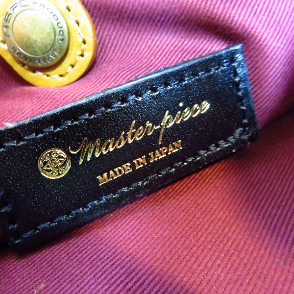 実際に弊社で買取させて頂いた【未使用】master-piece/マスターピース Gloss ver.2 ショルダーバッグ 01663-v2 キャメルの画像 4枚目