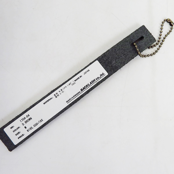実際に弊社で買取させて頂いたBACKLASH/バックラッシュ イタリアンショルダー 立ち襟ライダース/1704-04/2の画像 6枚目