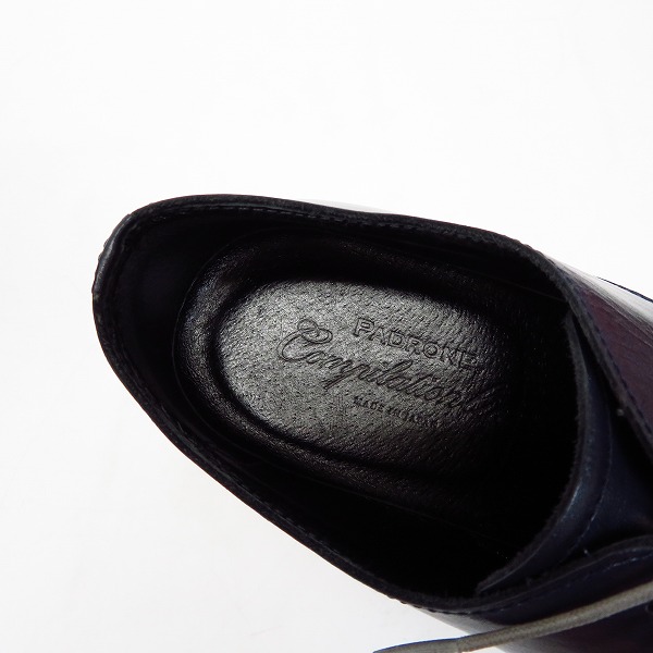 実際に弊社で買取させて頂いたPADRONE×DISCOVERED/パドローネ×ディスカバード DERBY PLAIN TOE SHOSE/42の画像 4枚目