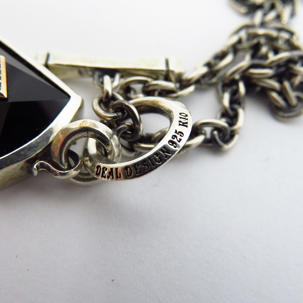 実際に弊社で買取させて頂いたDEAL DESIGN/ディールデザイン SV925/K10 バーニッシュバドロックネックレスの画像 4枚目
