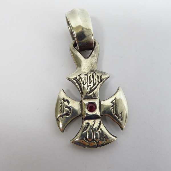 実際に弊社で買取させて頂いたBWL/ビルウォールレザー マリブクロスペンダント トップ w/ストーンの画像 1枚目