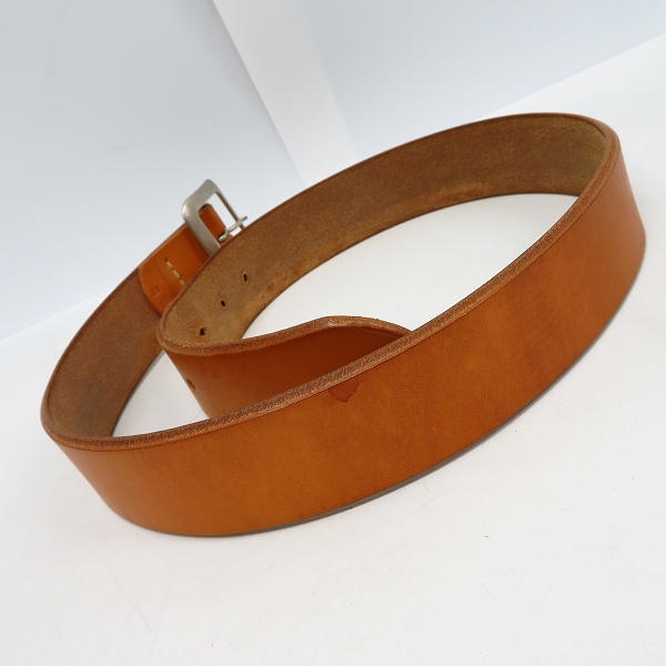 実際に弊社で買取させて頂いたSUGAR CANE/シュガーケーン ORIGINAL STYLE LEATHER MAN MADE MATERIAL レザー ベルト/32の画像 3枚目