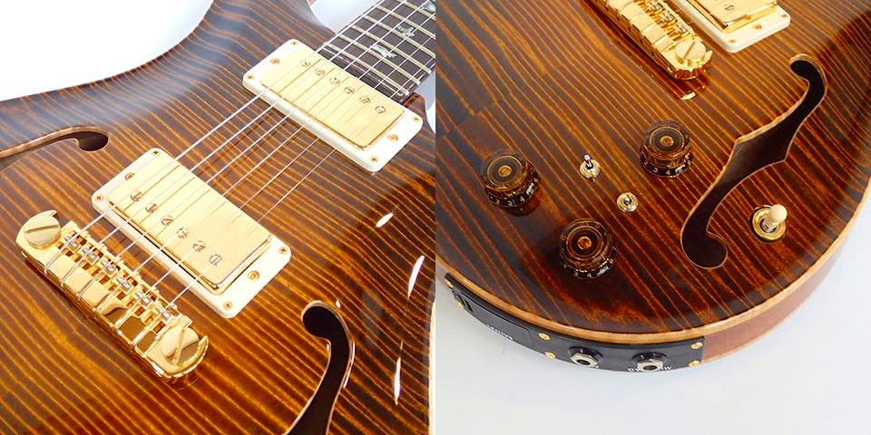 実際に弊社で買取させて頂いた★Paul Reed Smith/ポールリードスミス PRIVATE STOCK BRAZILIAN HOLLOWBODY Ⅱ Piezo エレキギター ハードケース付　の画像 5枚目