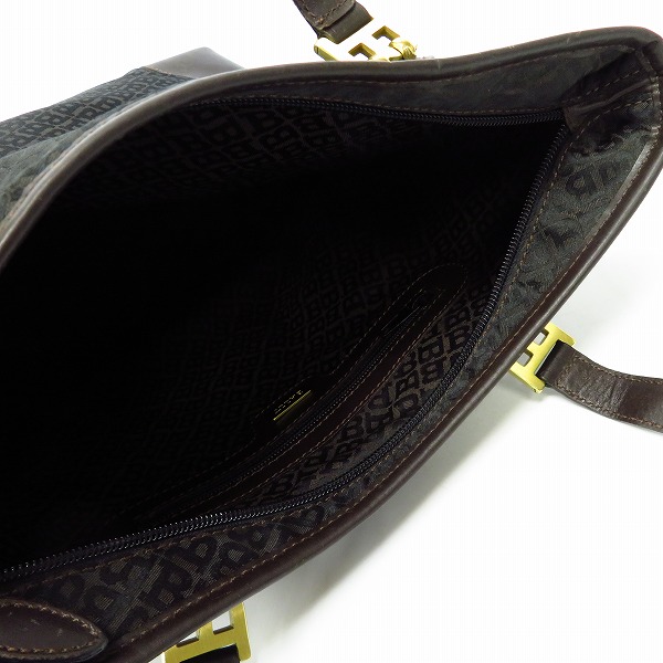 実際に弊社で買取させて頂いたBALLY/バリー Bロゴ 総柄 トートバッグの画像 3枚目