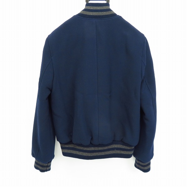 実際に弊社で買取させて頂いたLACOSTE/ラコステ 裏キルティング ウール混ジップアップジャケット ネイビー /38の画像 1枚目