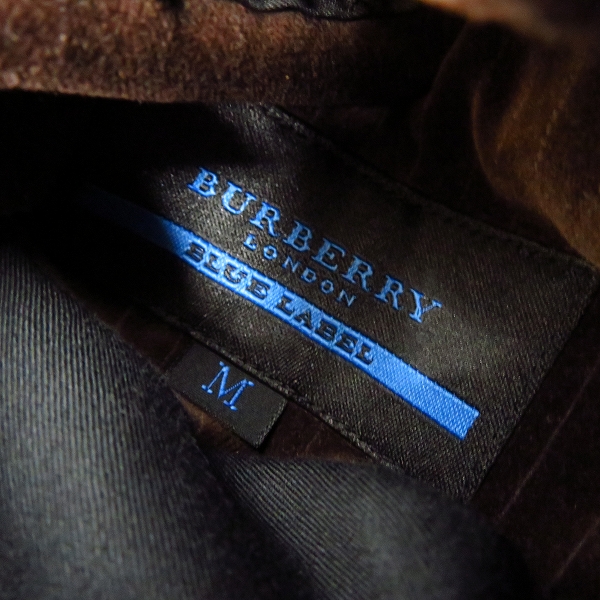 実際に弊社で買取させて頂いたBURBERRY BLUE LABEL/バーバリーブルーレーベル ストライプ柄 テーラードジャケット/Mの画像 2枚目