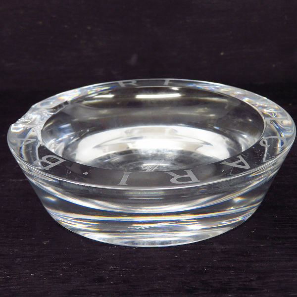 実際に弊社で買取させて頂いた【難有り】BVLGARI/ブルガリ ローゼンタール 灰皿 クリスタルの画像 4枚目